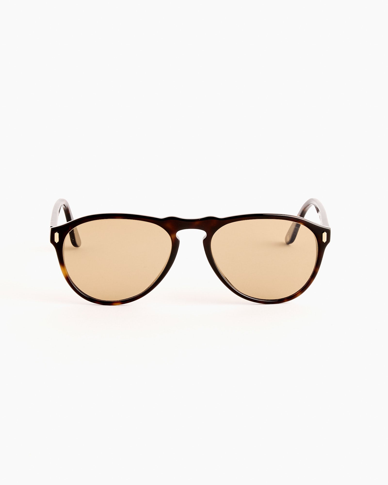 F-34 Polarized Mineral Glass Sunglasses in Tortoise