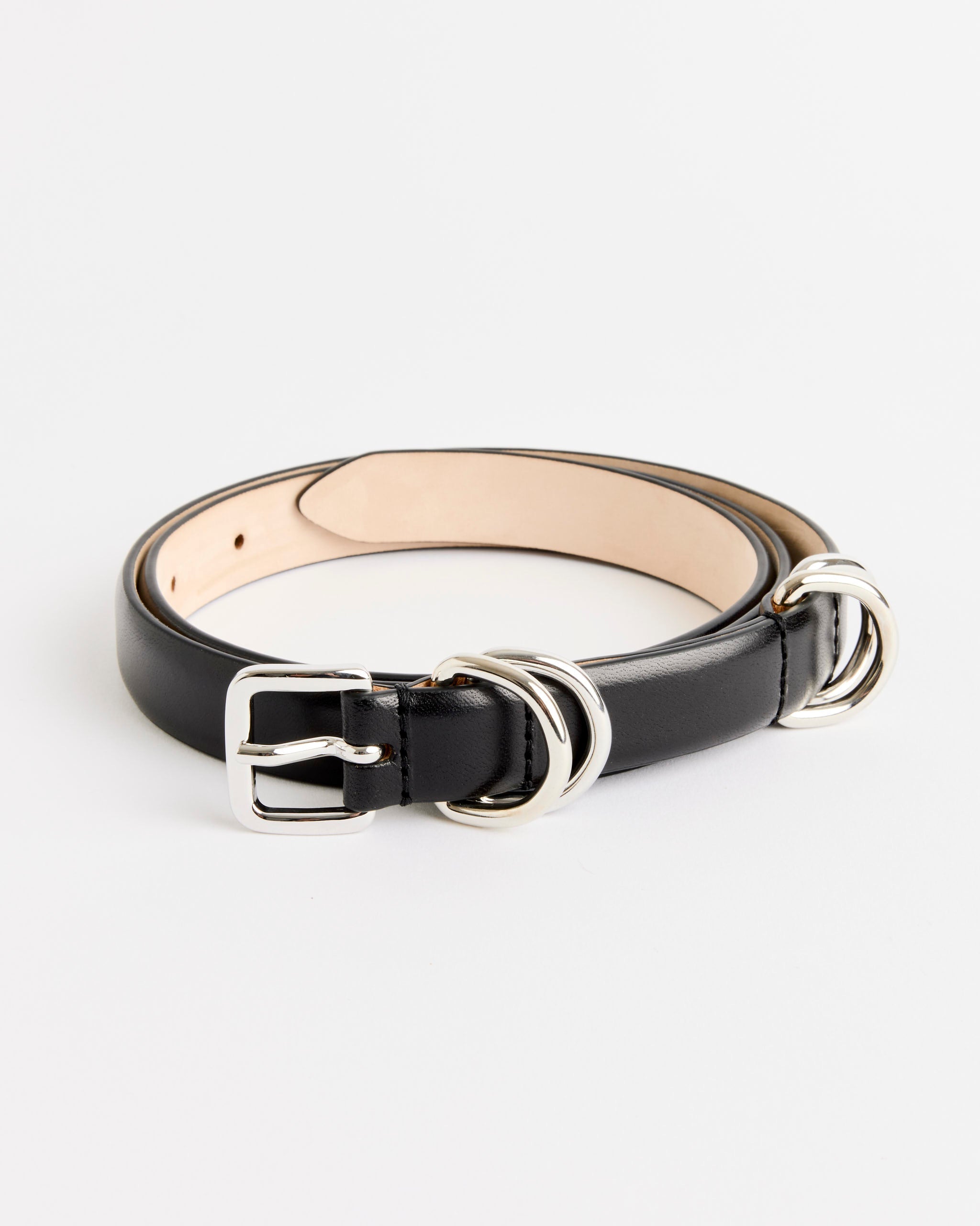 Constance Belt in Black/Silver