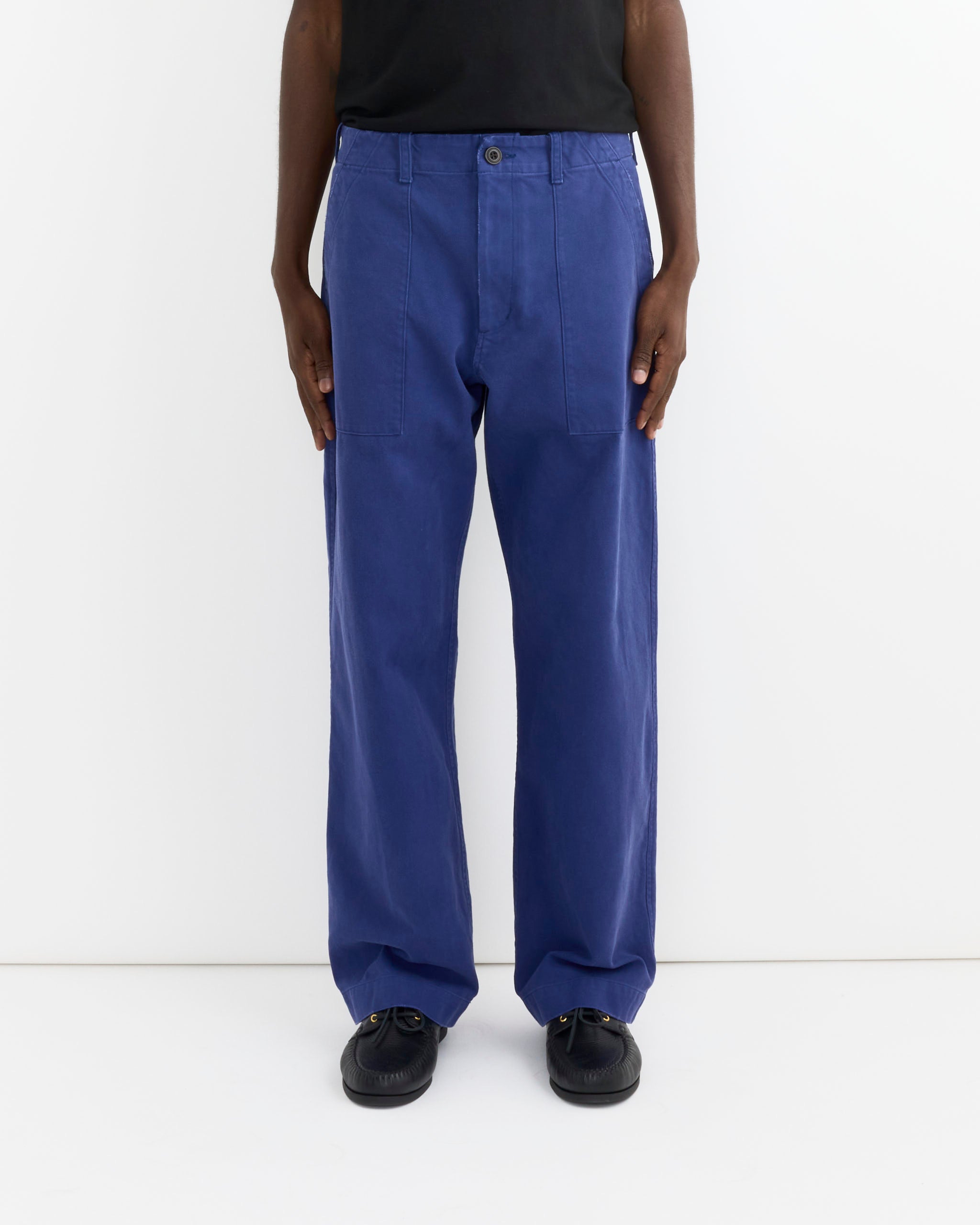 Toyon Pant in French Cotton Twill Blue