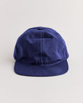 Velcro Back Cap in French Cotton Twill Blue