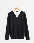 Perfect Trompe Loeil Top in Grey Multi