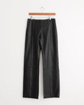 Brushed Leather Pant in Black