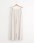 Relaxed Crushed Pant in Petite Pinstripe