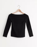 Ballerina Top in Jet Black