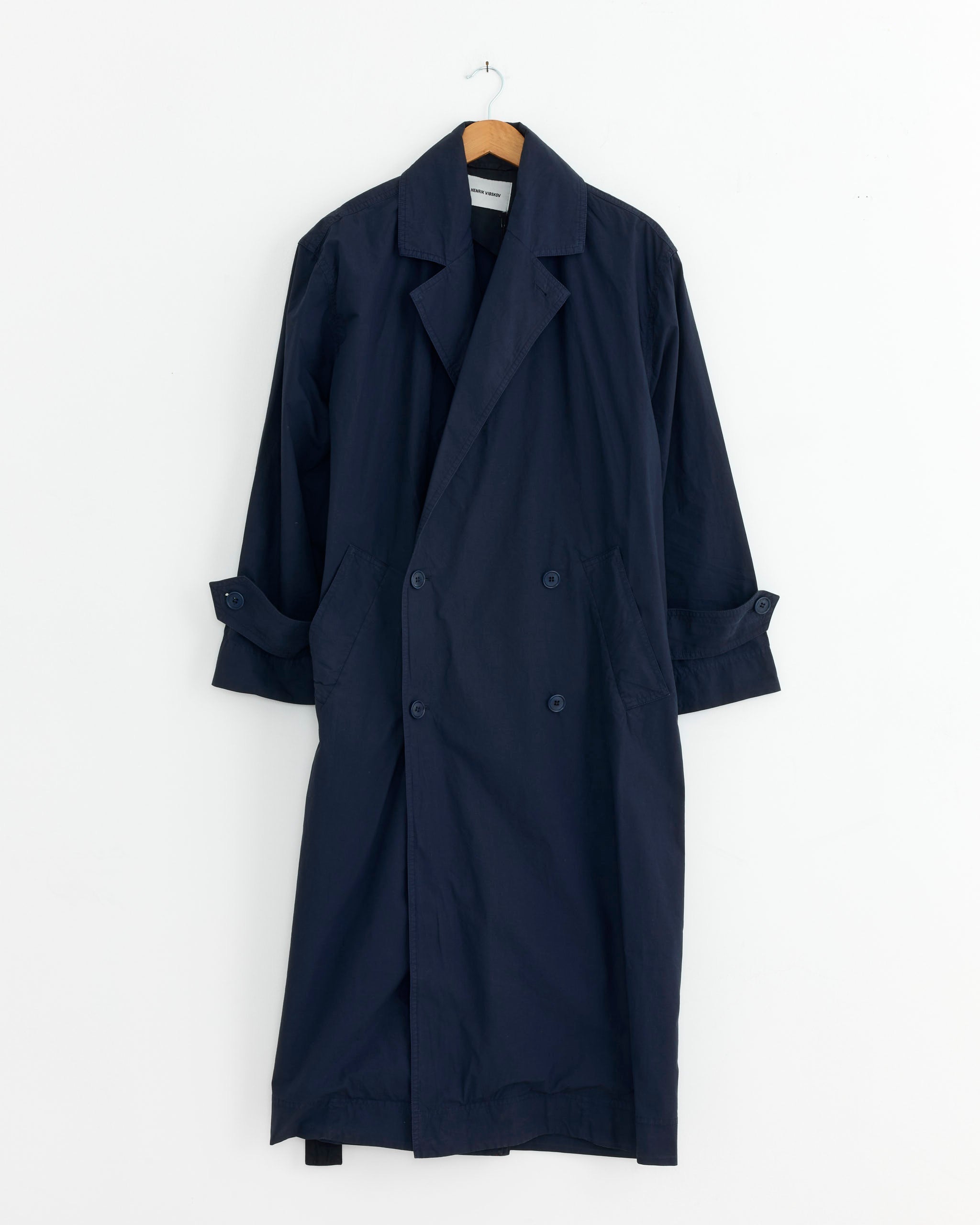 Dimout Long Coat in Navy