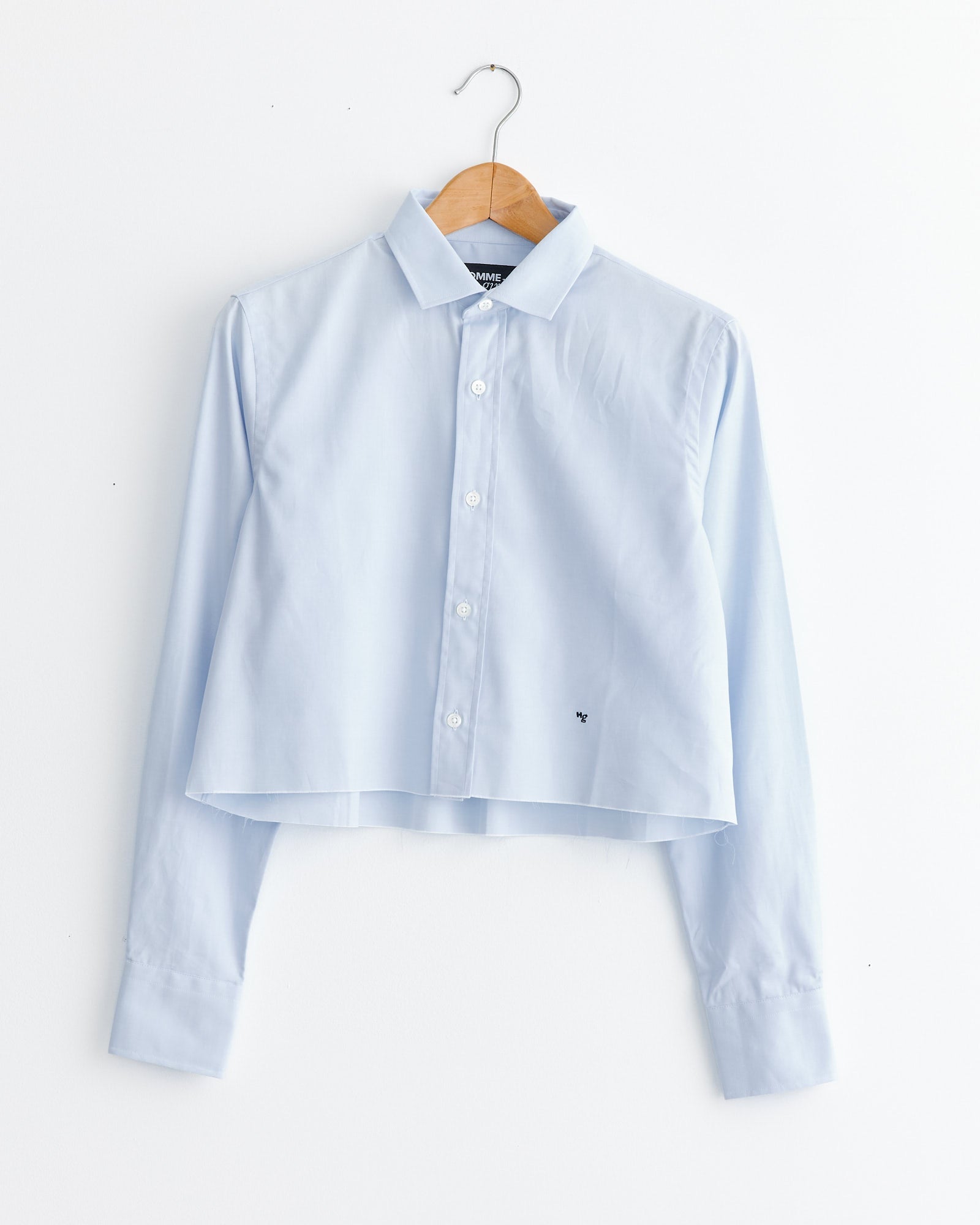 Cropped Shirt in Chambray