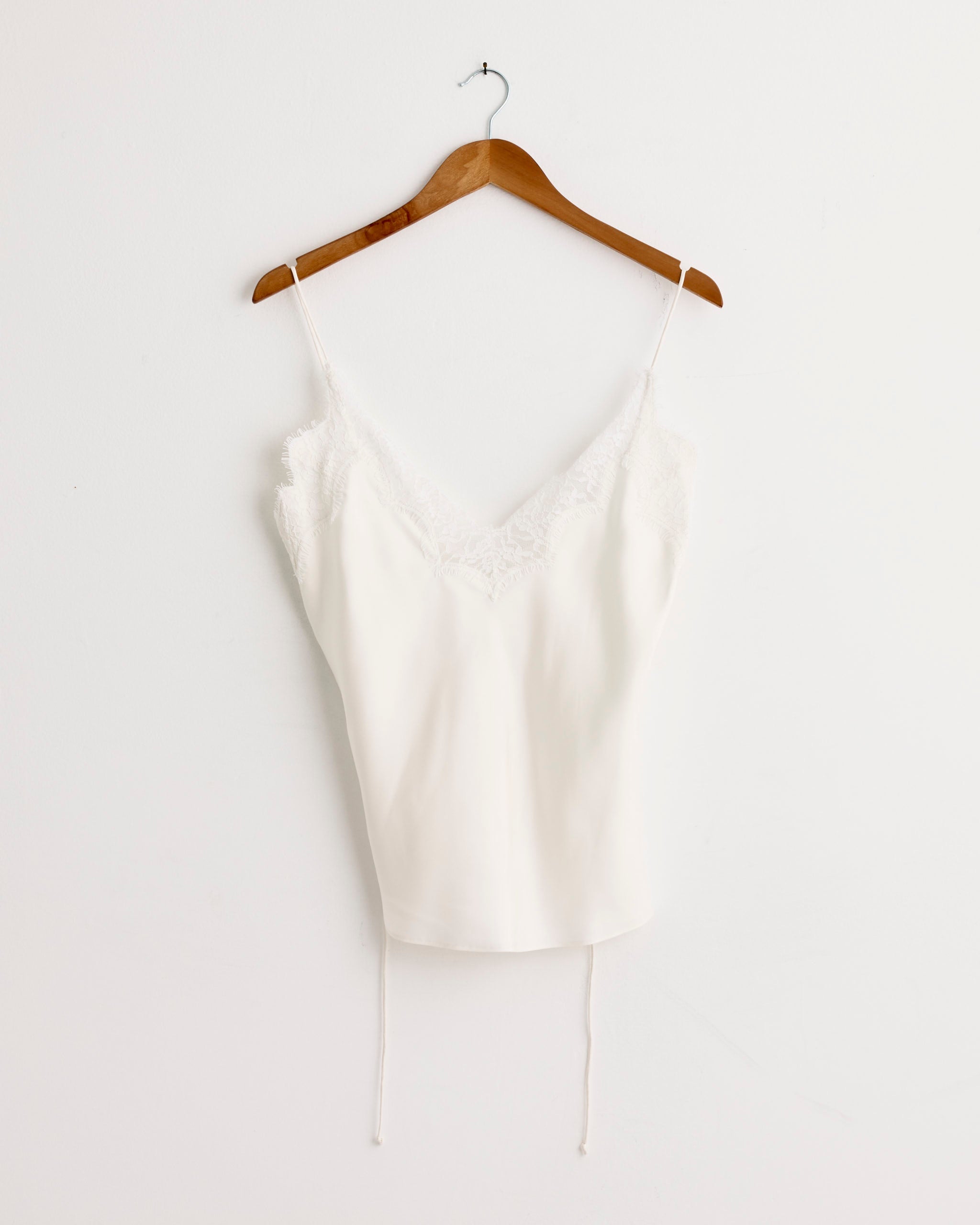 Lace Silk Camisole in Cream