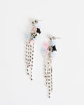 Flower Bouquet Earrings in Blush Multi