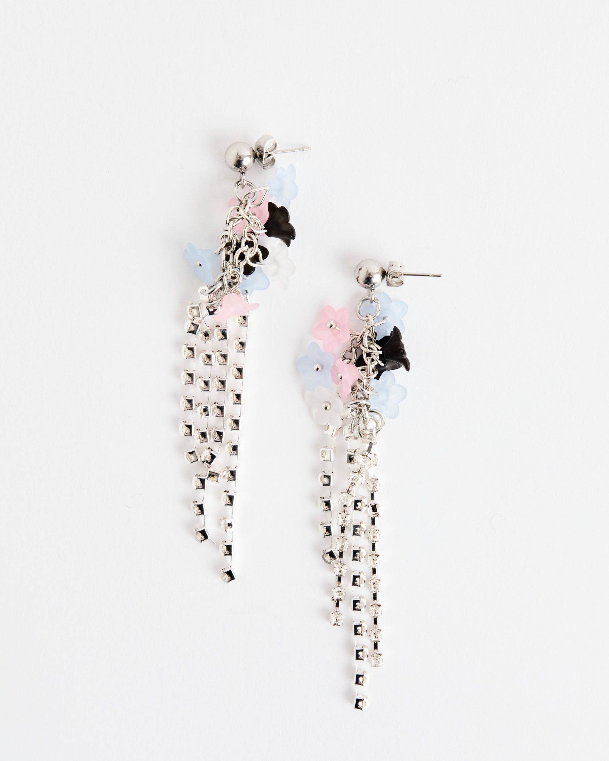 Flower Bouquet Earrings in Blush Multi
