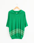 Bentgrass Boxy Polo in Green