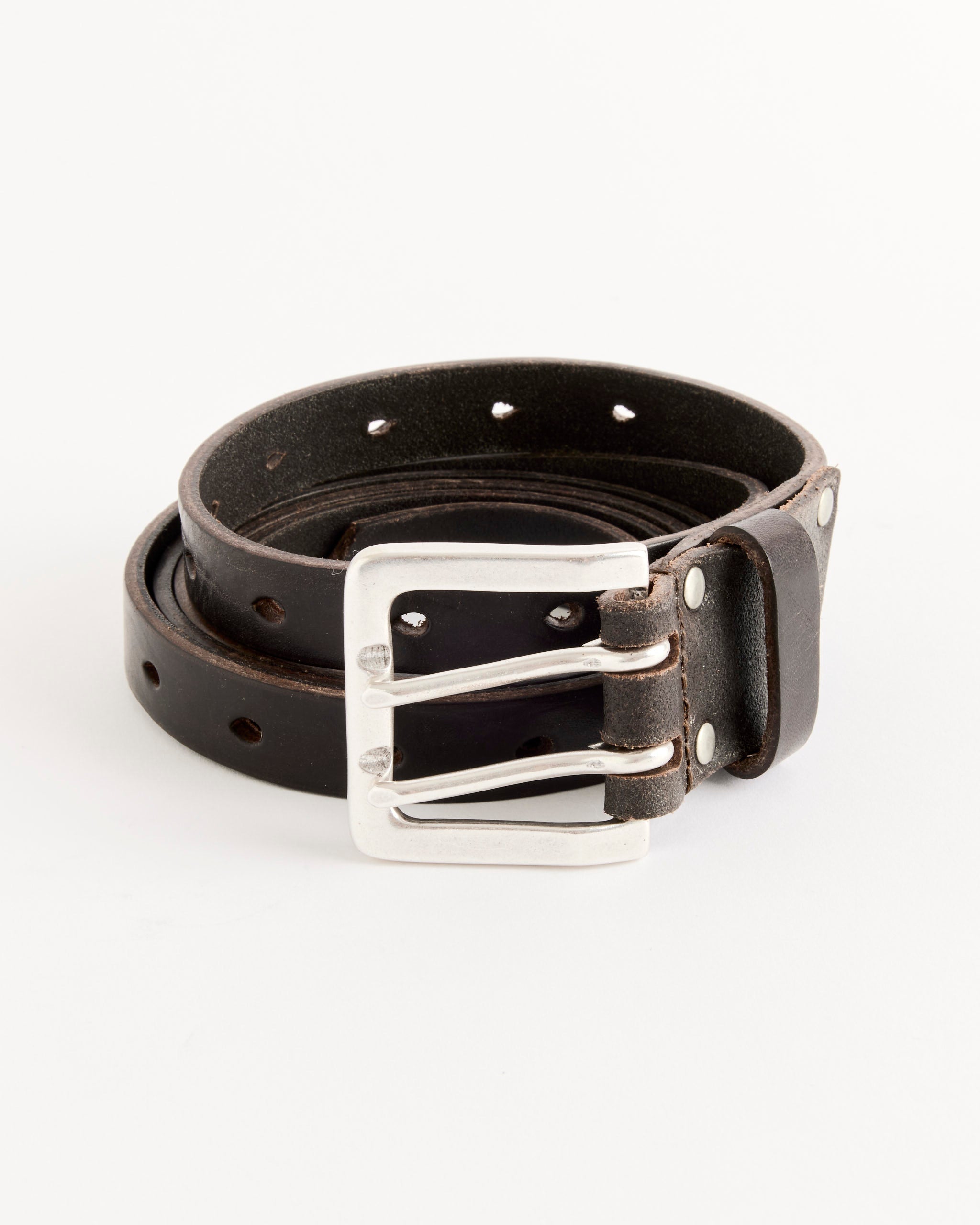 Split Belt in Oily Brown
