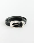 2 CM Belt in Black Leather