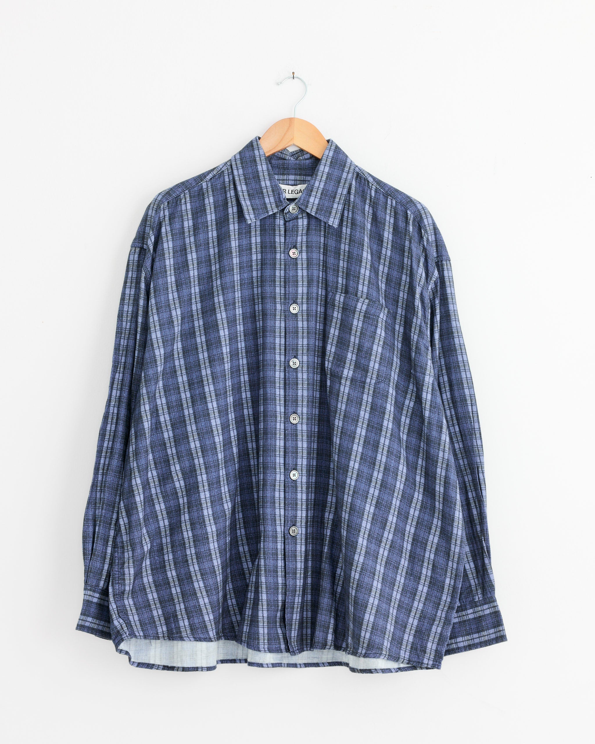 Borrowed Shirt in Check Please Print