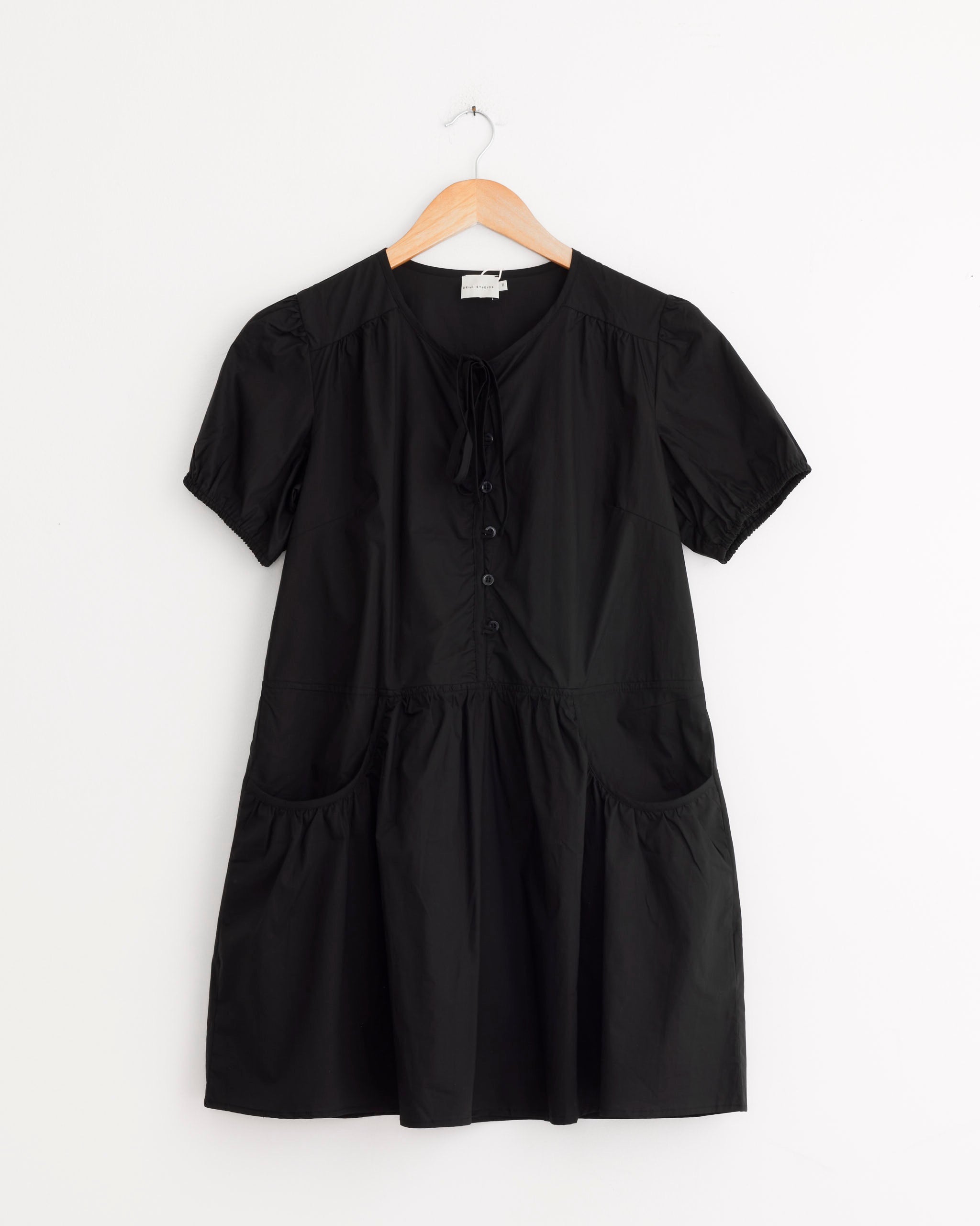 Pocket Mini Dress in Black