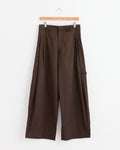 Tab Pant in Dark Brown