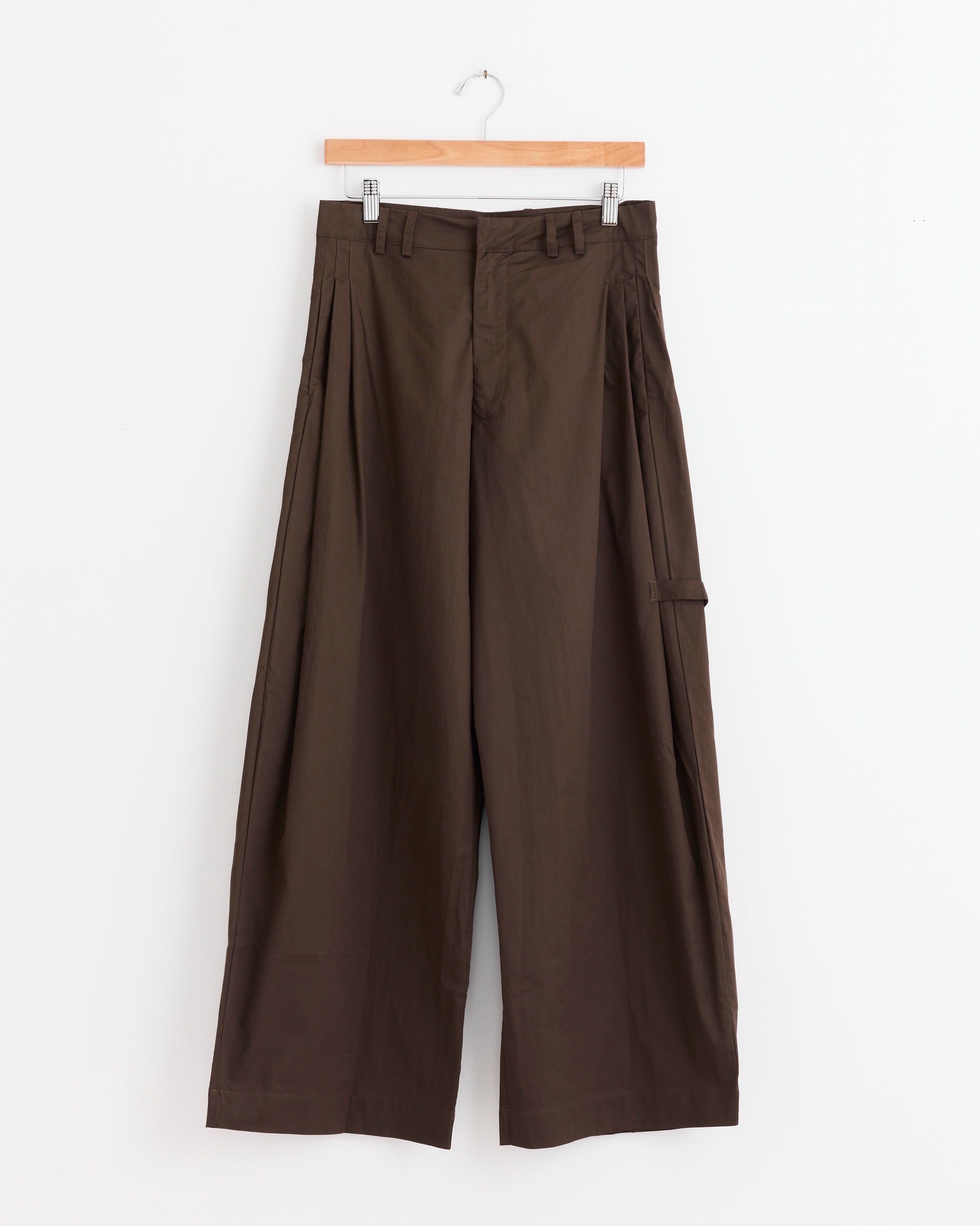 Tab Pant in Dark Brown
