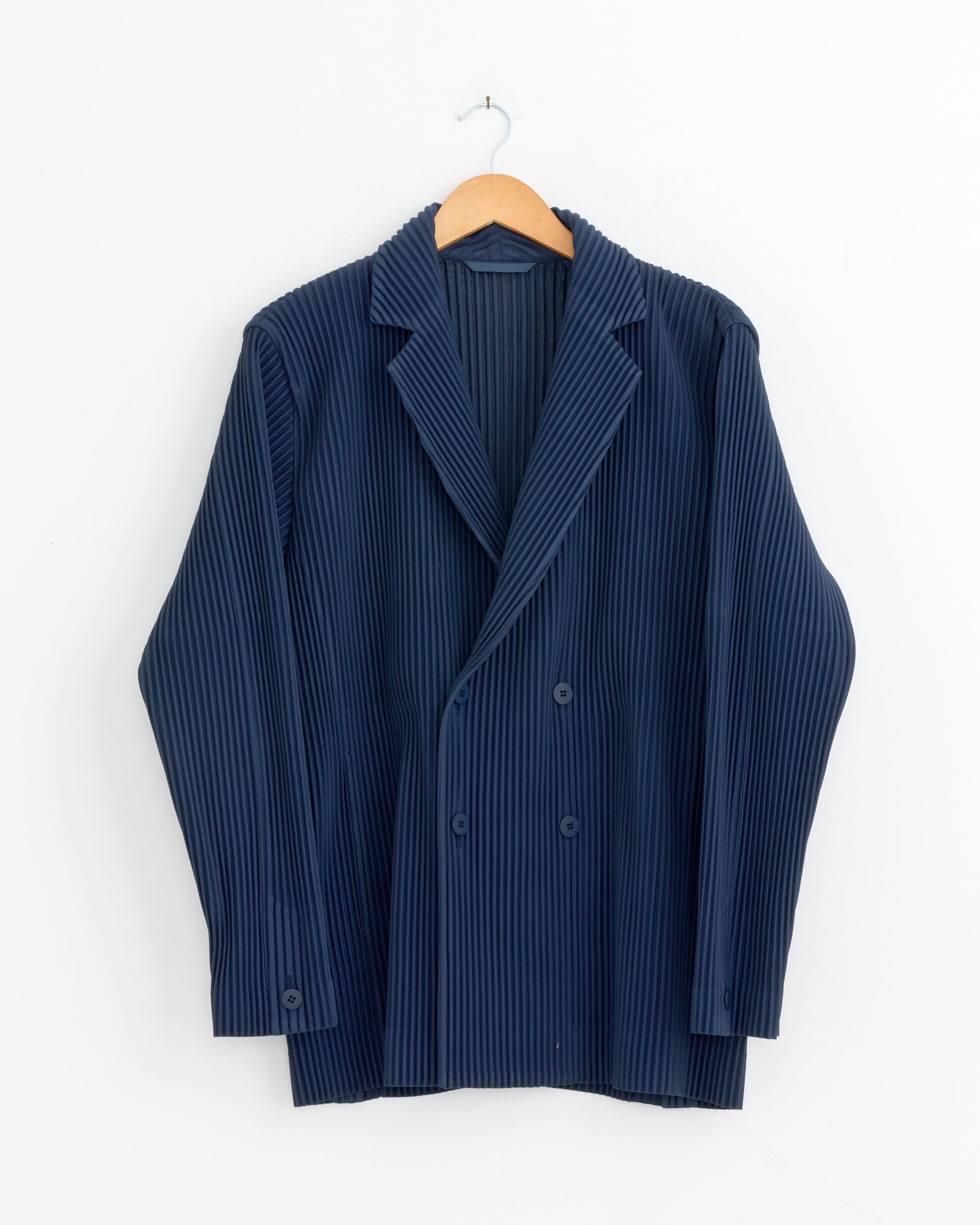 Tailored Pleats 1 Blazer in Manarola Boat Navy