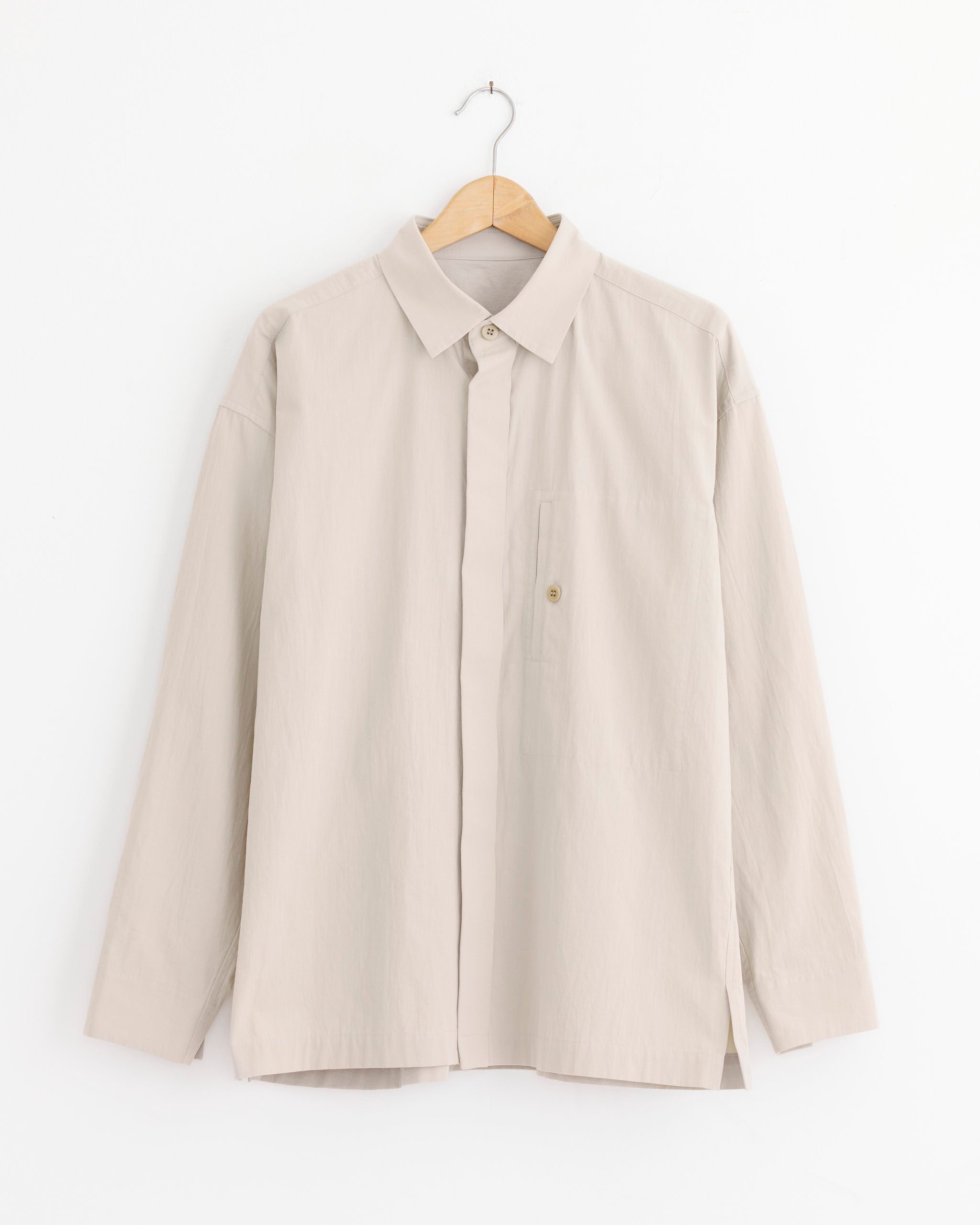 White Shirt in Light Beige