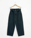 Washed Wide Denim Pant in Black