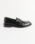 Townee Penny Polido Leather Loafer in Black