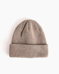 Cashmere Beanie in Heather Brown
