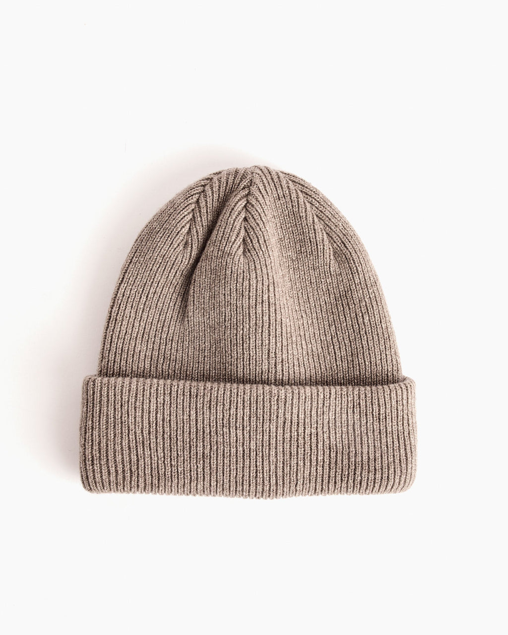 Cashmere Beanie in Heather Brown