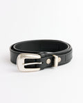 Minimal Western Belt in Black
