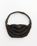 Fortune Croissant Filt Bag in Chevron Marron Glace