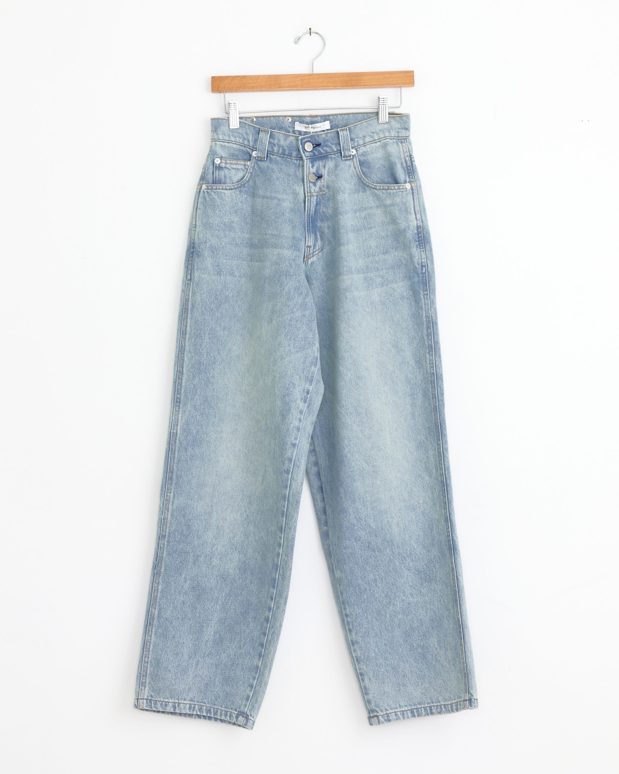 Baggy Trouser in Washed Blue