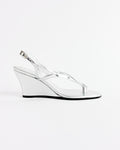 Sandal Wedge in Silver