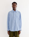 Gio Shirt in Crushed Cotton Blue