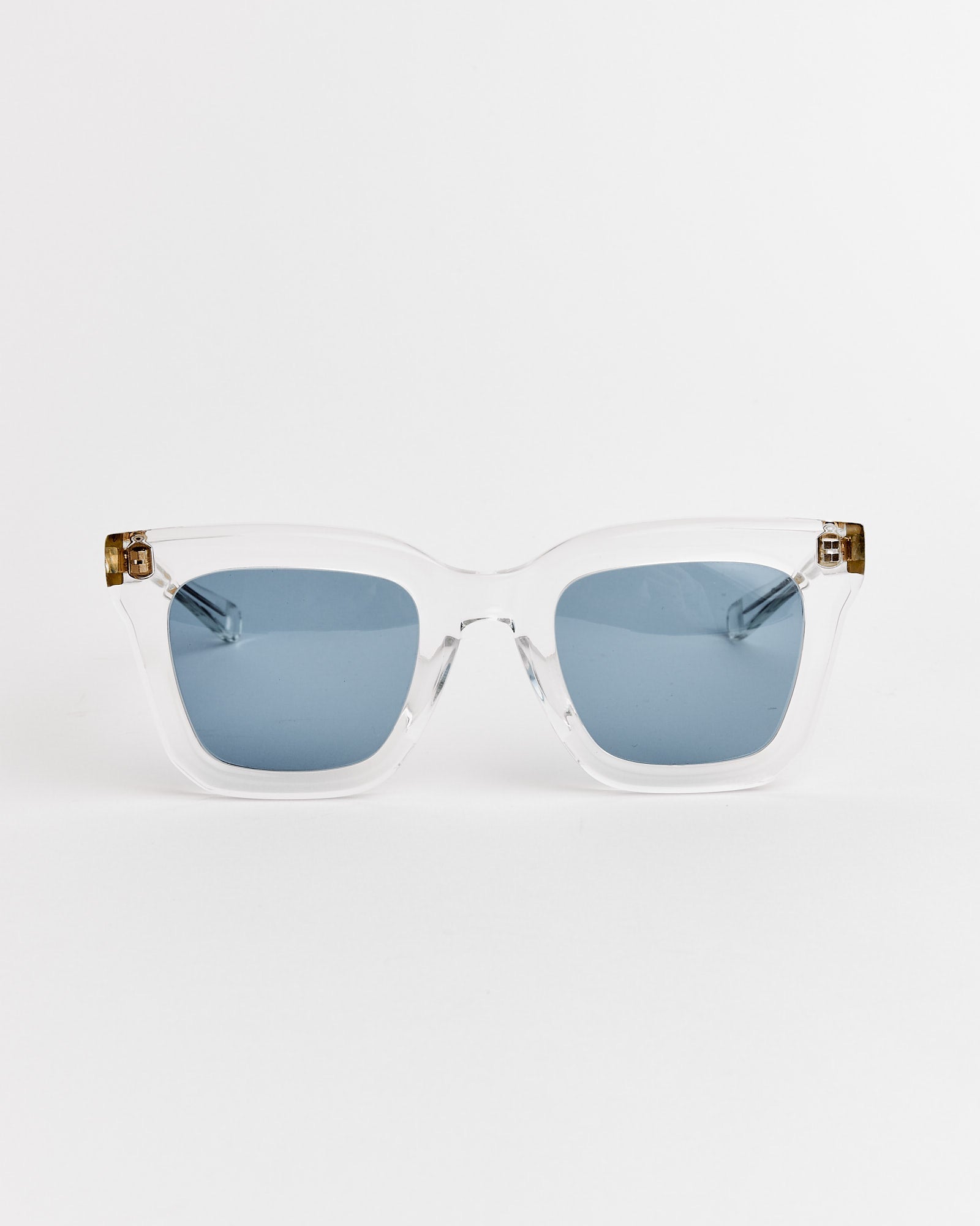 Cornell Sunglasses in Clear Crystal/16K Gold/BL 31 Mid Blue