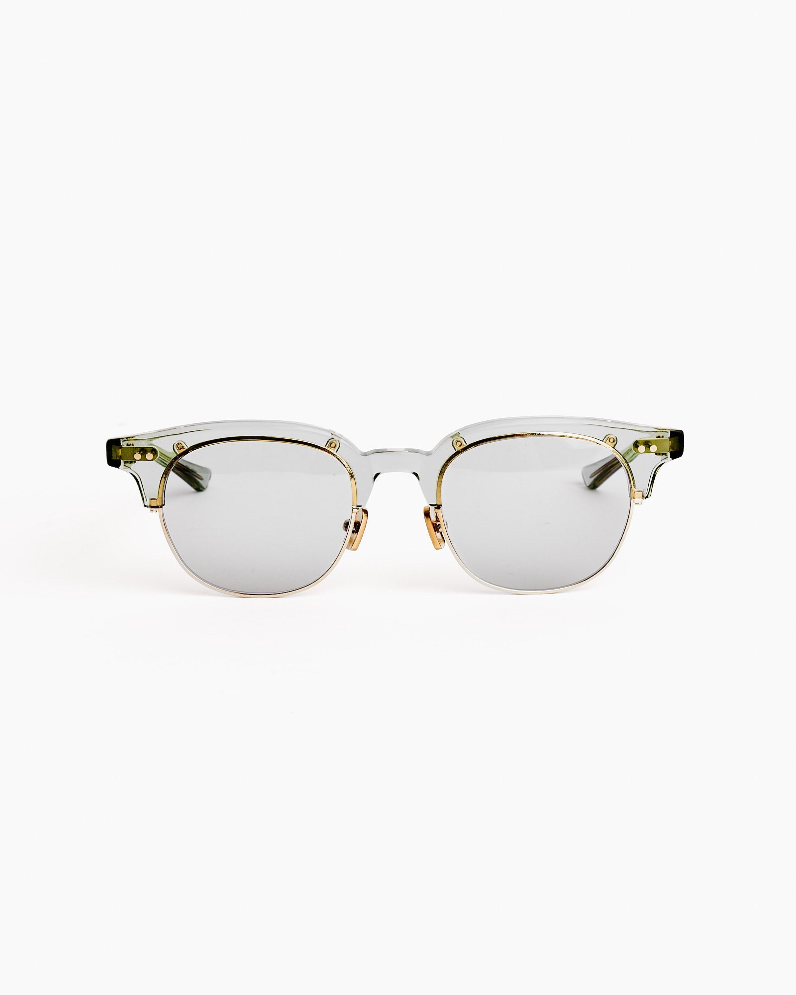 Guerrero CMB49 Sunglasses in Bottle Green/16K Gold/GR-56 Light Grey
