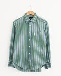 Oxford Shirt in Green Porto Stripe