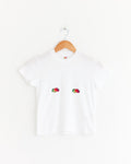 Baby Double Logo Tee in White