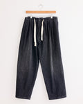 Baggy Trouser Black in Denim Damaged