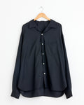 Re-Engineered Tropical Wool Overshirt in Stripe