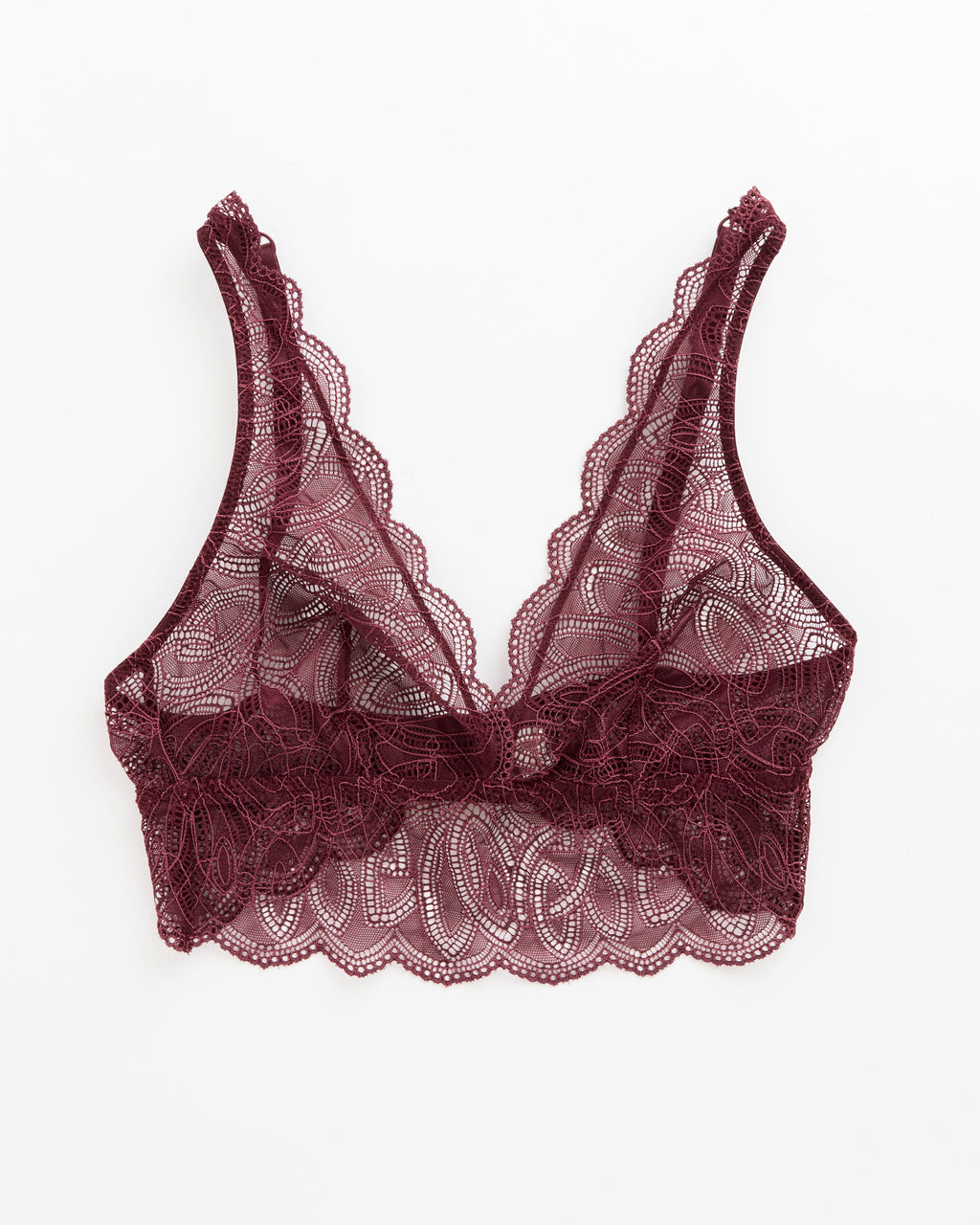 Dahlia Soft Plunge Bra in Cherry Lacquer