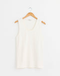 Rib Tank Top in Milk