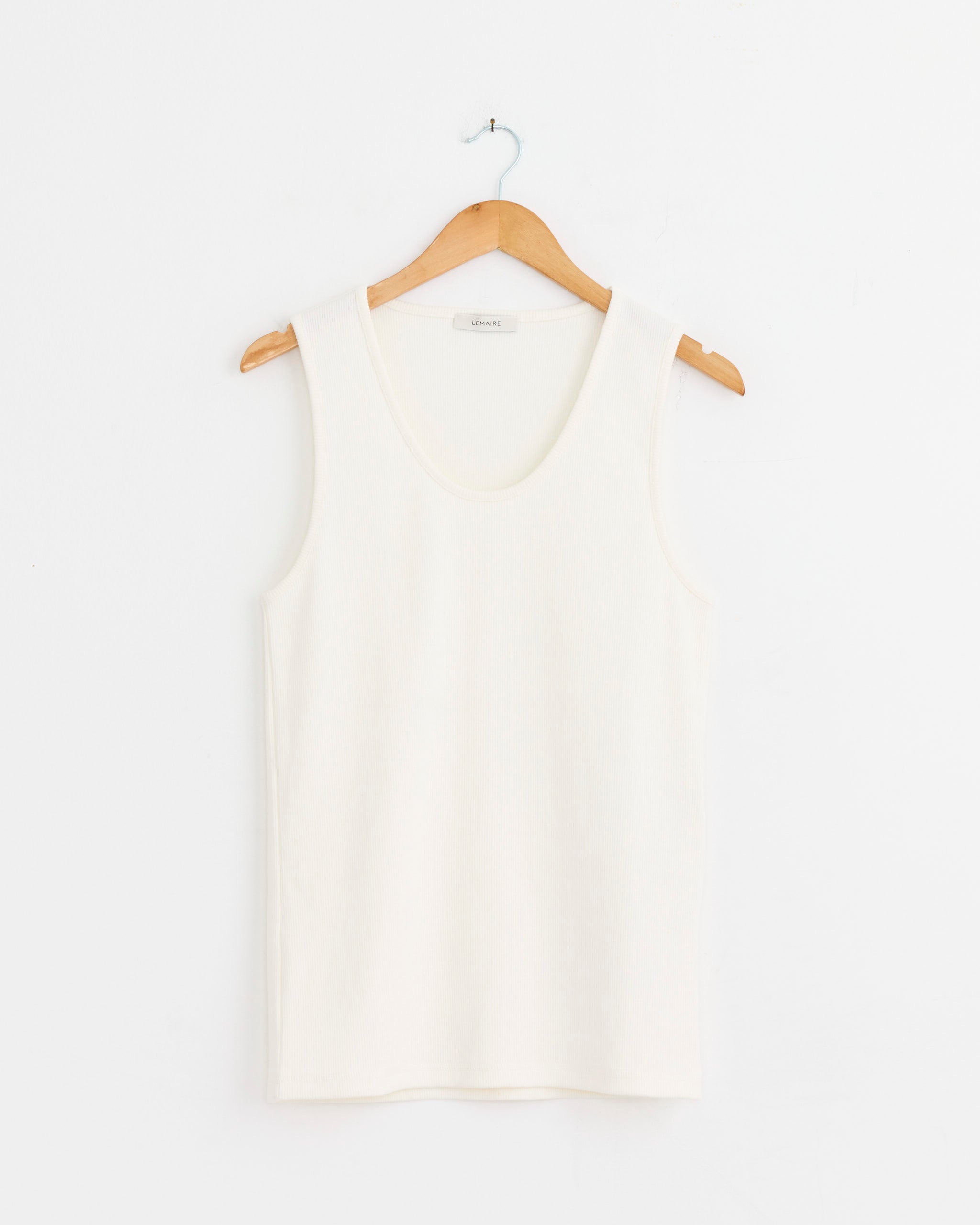 Rib Tank Top in Milk