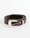 Western Studs Belt in Dark Brown