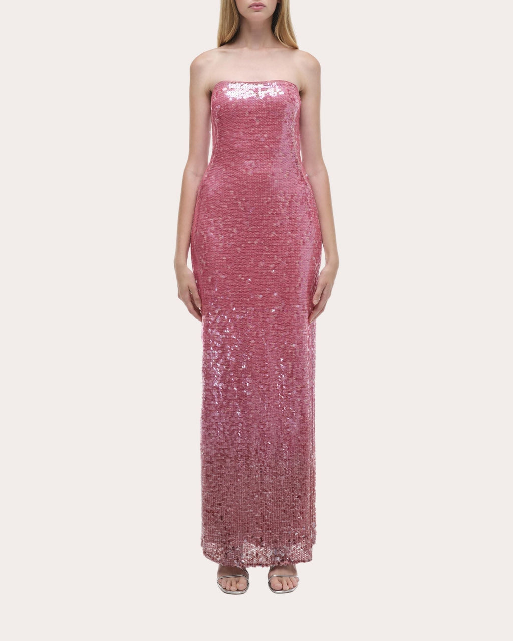 Leilani Sequin Strapless Column Gown