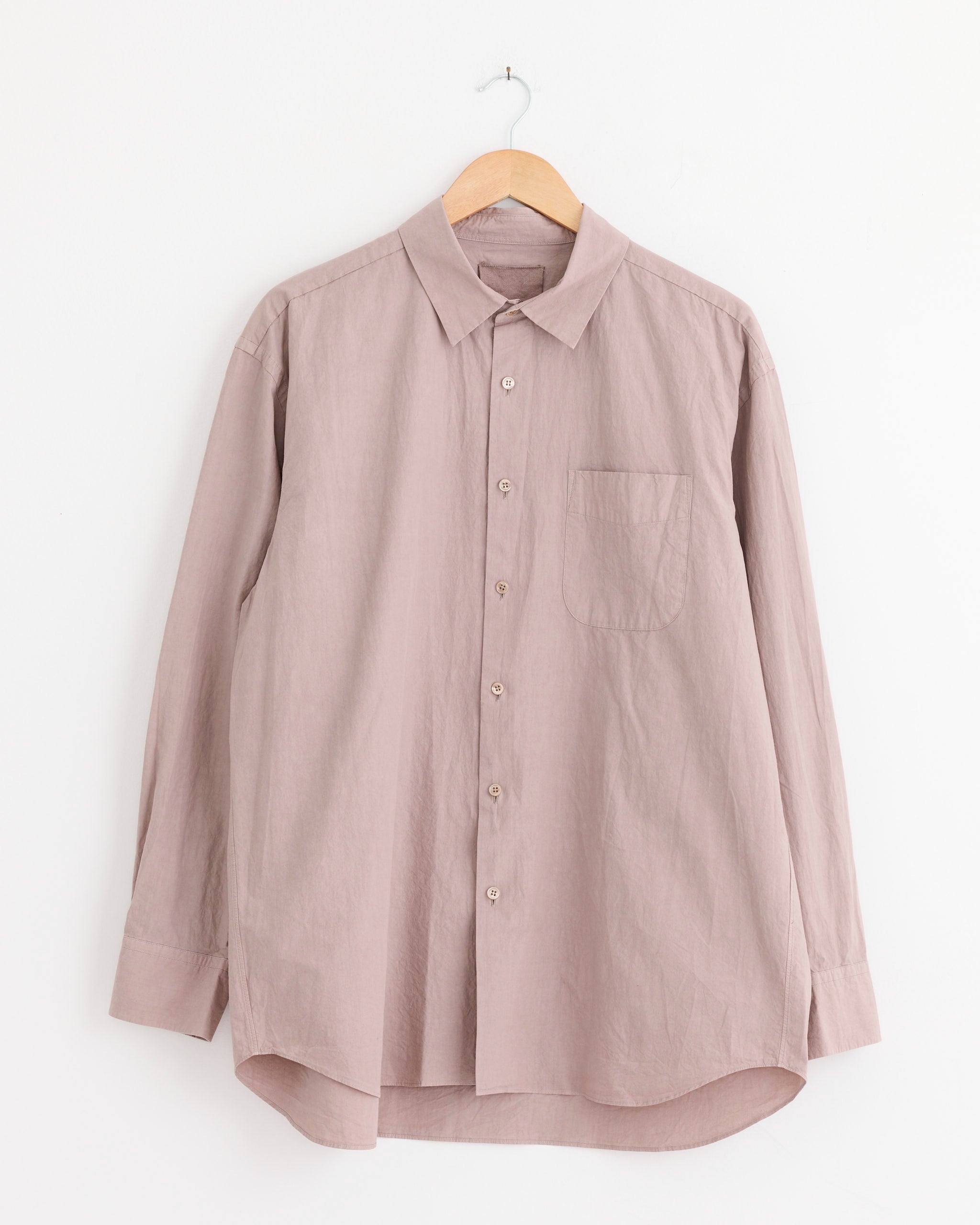 Regular Collar Shirt in Azuki