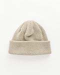 Knit Big Watch Cap in Beige