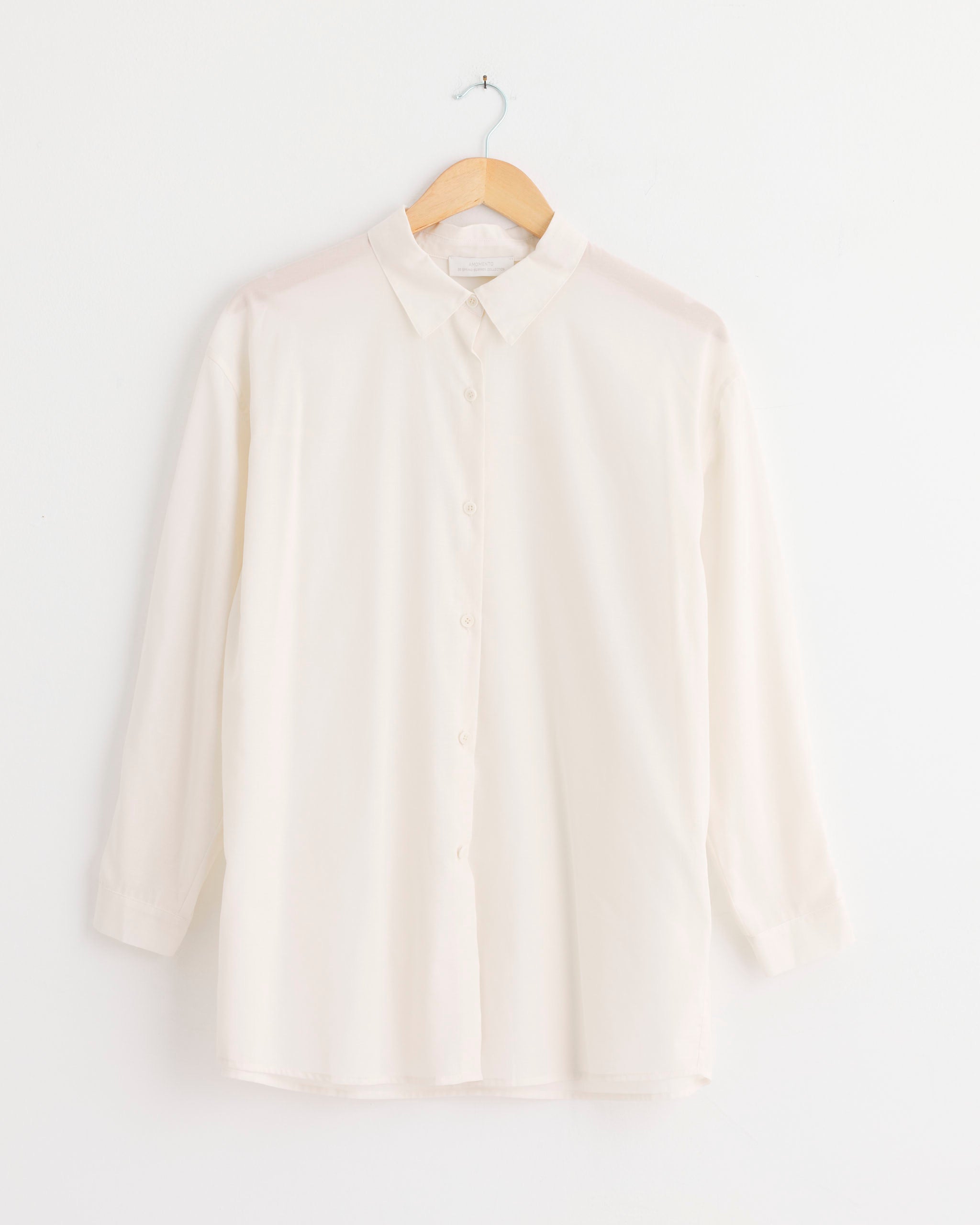 Sheer Cotton Classic Shirt in Ivory