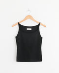 Sleeveless Knit Top in Black