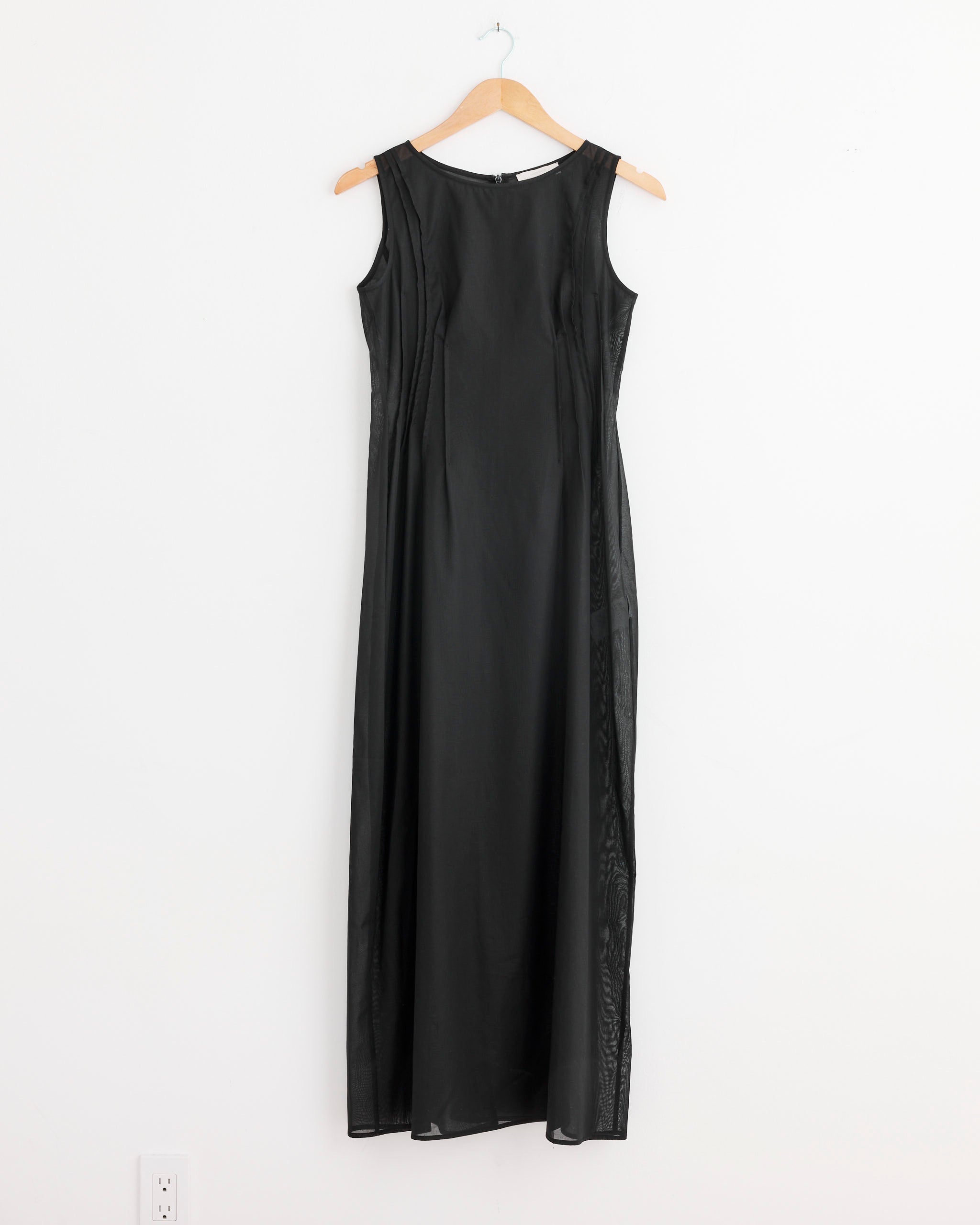 Pintuck Dress in Black