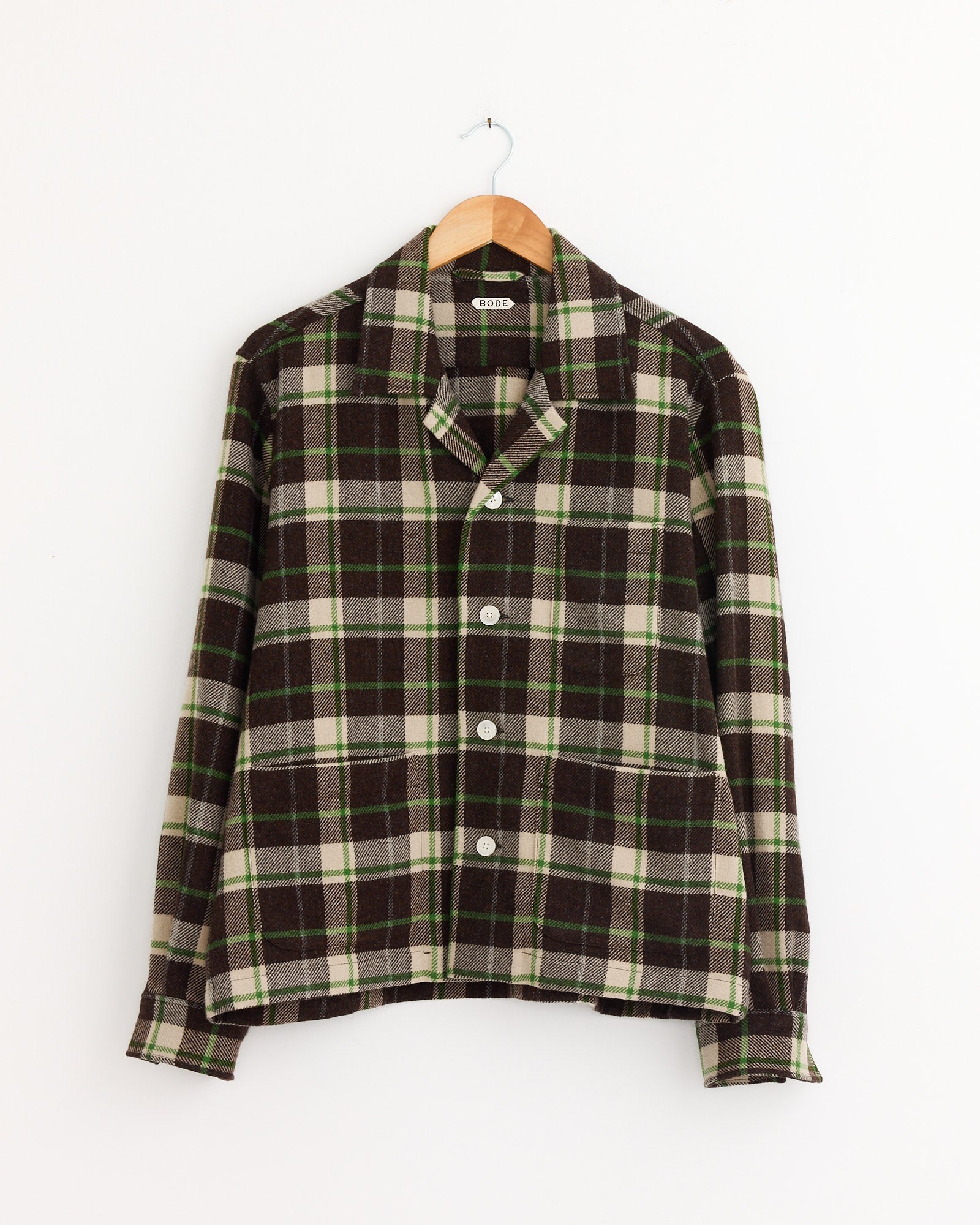 Woodcrest Overshirt in Brown/Green