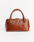 Mini Crocodile Bag in Caramel