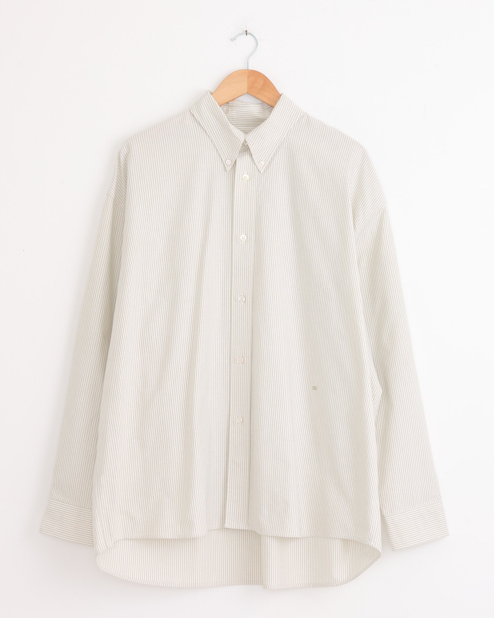 Ruskin Shirt in Khaki Stripe